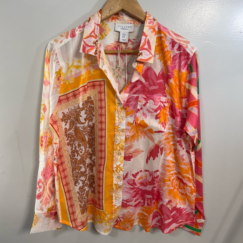 Calypso St. Barth long sleeve button-down shirt